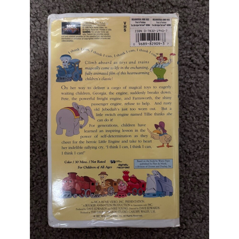 The Little Engine That Could (VHS) Pre-Owned, Good Condition - Picture 2 of 2